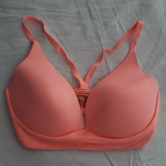 Pink Lightly Lined Plunge Bra [Victoria’s Secret] [34DD] - Picture 1 of 8